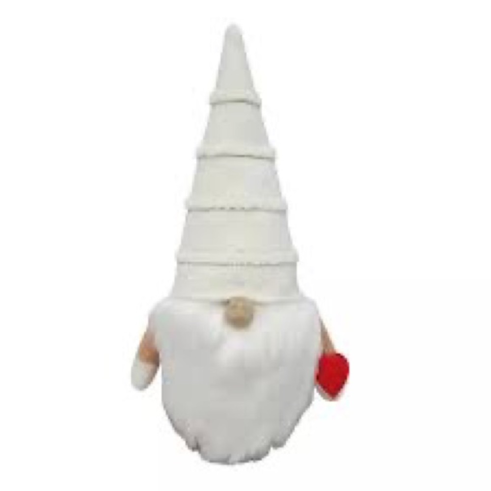 10" Fabric Valentine's Day Gnome Figurine Stripe Hat - Spritz™ ❤️